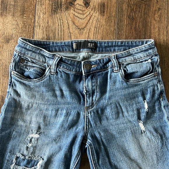 Kut from the Kloth Women’s Jean Shorts Blue Size 6 - Picture 2 of 8